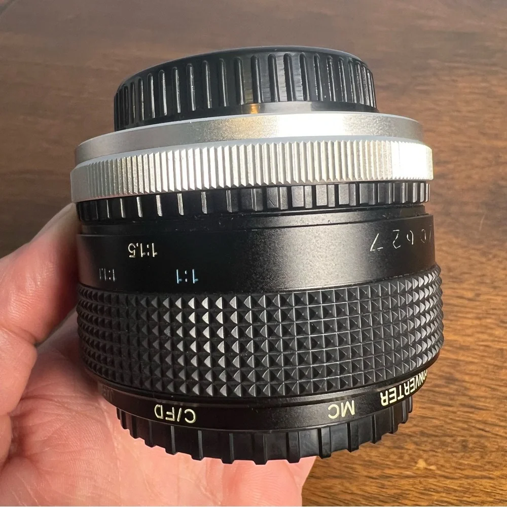 Vivitar 2X Macro Focusing Teleconverter MC for Canon FD w/ Case &‎ Caps
